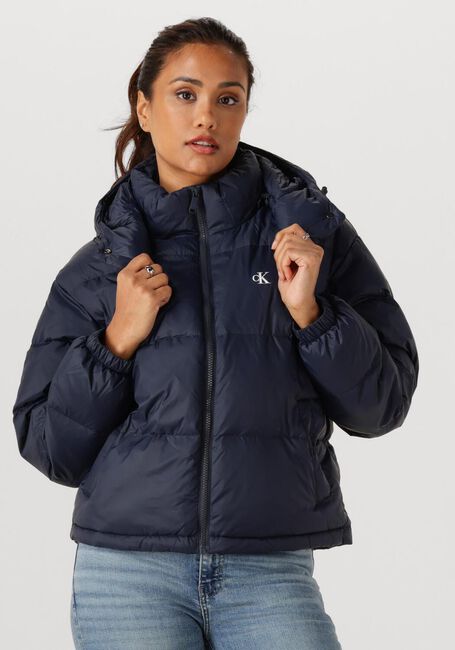 Donkerblauwe CALVIN KLEIN Gewatteerde jas ESSENTIAL MIDWEIGHT PUFFER JACKE - large