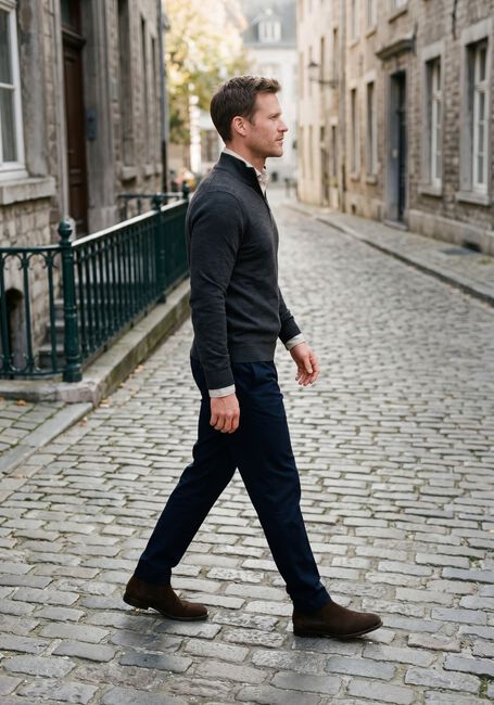 PROFUOMO Pull EXTRAFINE MERINO Anthracite - large