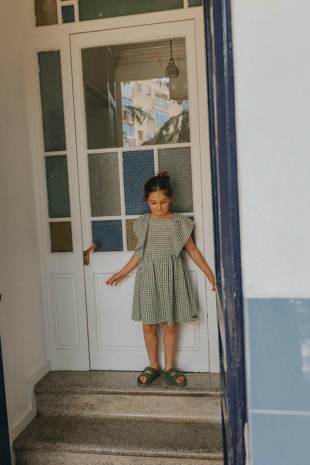 A MONDAY IN COPENHAGEN Mini robe ESTHER  DRESS en vert - large