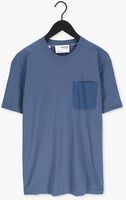 Blauwe SELECTED HOMME T-shirt SLHRELAXARVID SS O-NECK