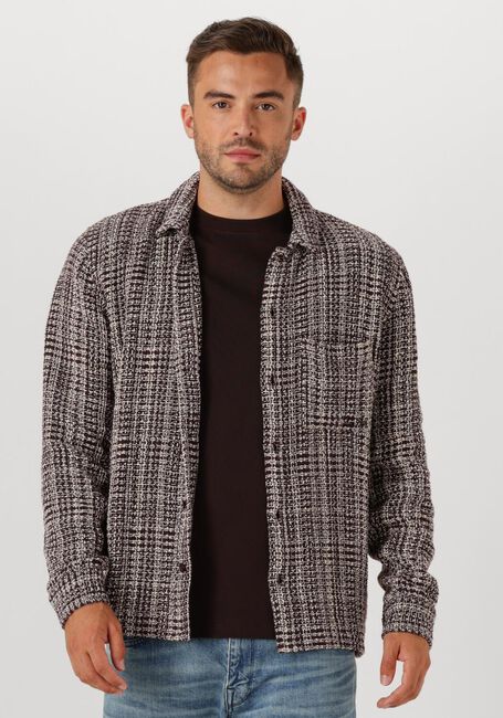 PURE PATH Surchemise REGULAR FIT STRUCTURE OVERSHIRTS en gris - large