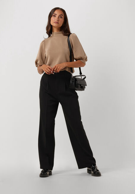 Zwarte MY ESSENTIAL WARDROBE Wijde broek 28 THE TAILORED HIGH PANT - large