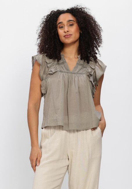 NEO NOIR JAYLA S VOILE TOP Hauts & T-shirts en vert - large