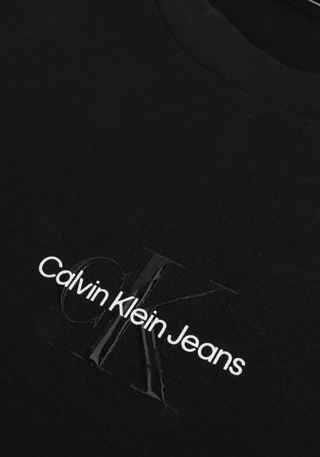 CALVIN KLEIN T-shirt MONOGRAM LOGO SLIM TEE en noir - large