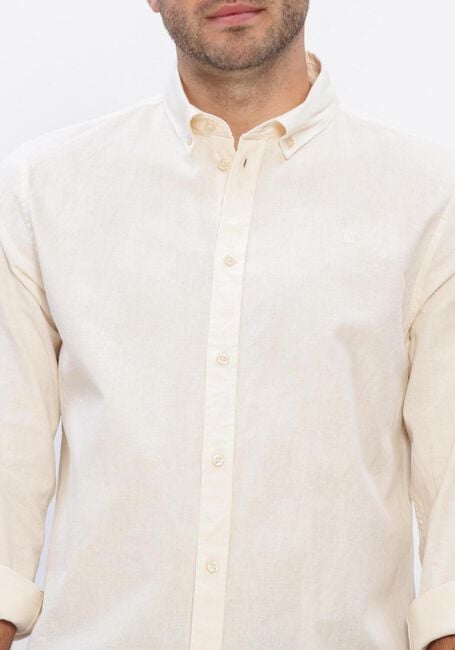 Ecru LES DEUX Casual overhemd KONRAD COTTON LINEN SHIRT - large