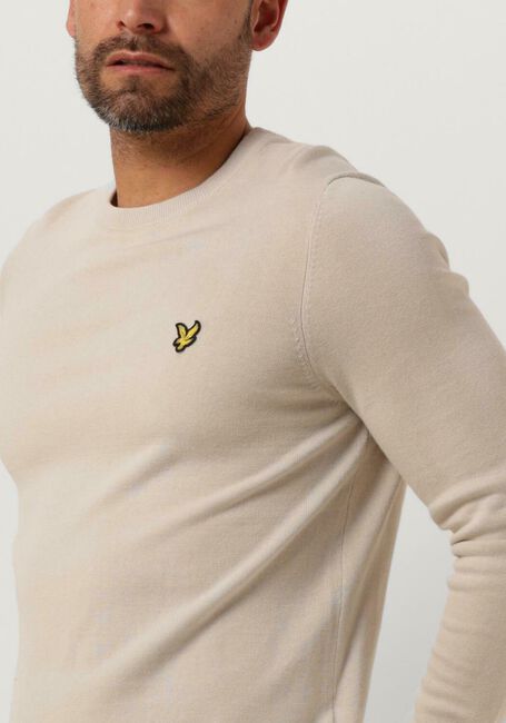 LYLE & SCOTT T-shirt COTTON CREW NECK JUMPER en beige - large