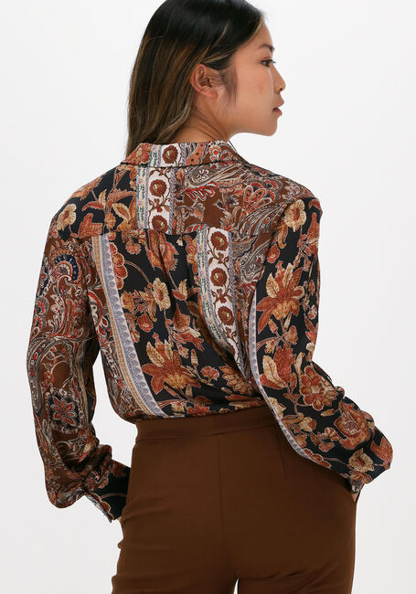 SUMMUM Blouse BLOUSE FLOWER PRINT en marron - large