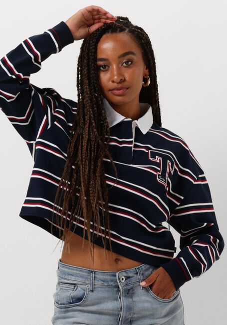 TOMMY JEANS TJW LETTERMAN STRIPE Hauts & T-shirts en bleu - large