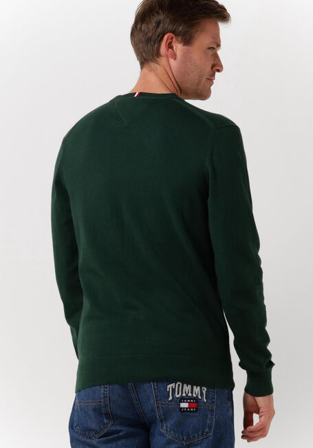 TOMMY HILFIGER Pull PIMA ORG CTN CASHMERE CREW NECK Vert foncé - large