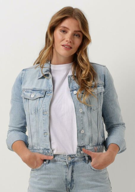 GUESS Veste en jean DORIA JACKET en bleu - large