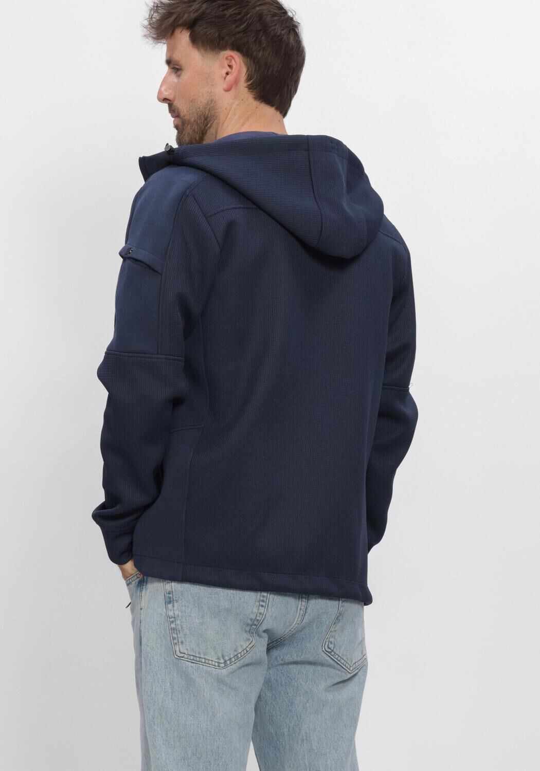 CHASIN Chandail ADAN ZIP Bleu fonc&eacute; - large