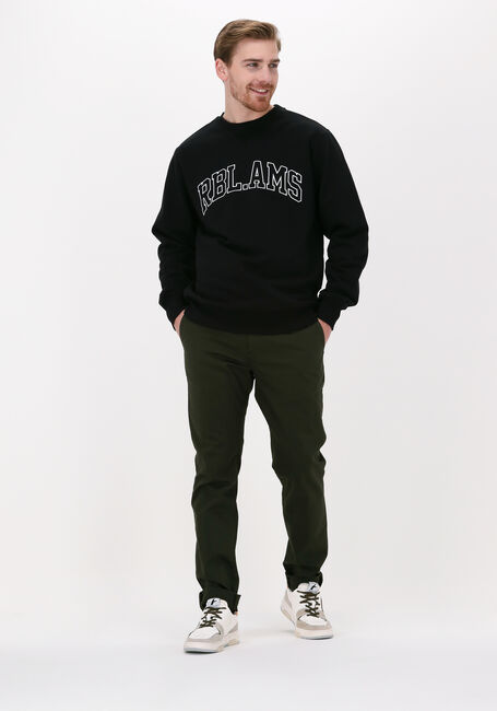 Zwarte COLOURFUL REBEL Sweater RBL AMS BIG EMBROIDERY BASIC SWEAT - large