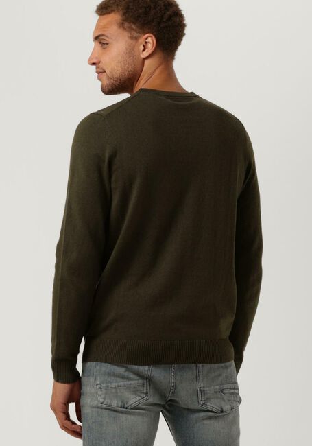 Groene LYLE & SCOTT Trui CREW NECK COTTON MERINO JUMPER - large