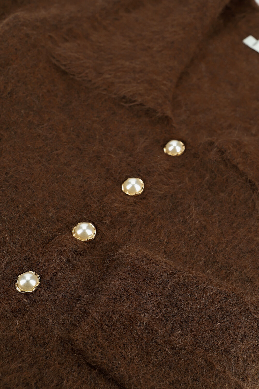 Bruine GESTUZ Vest MANDA GZ CARDIGAN - large