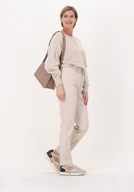 SIMPLE Straight leg jeans LENA en beige - large