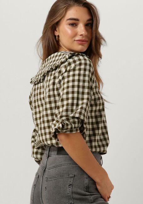 Groene SELECTED FEMME Jack NIKITA CHECK SHIRT JACKET - large