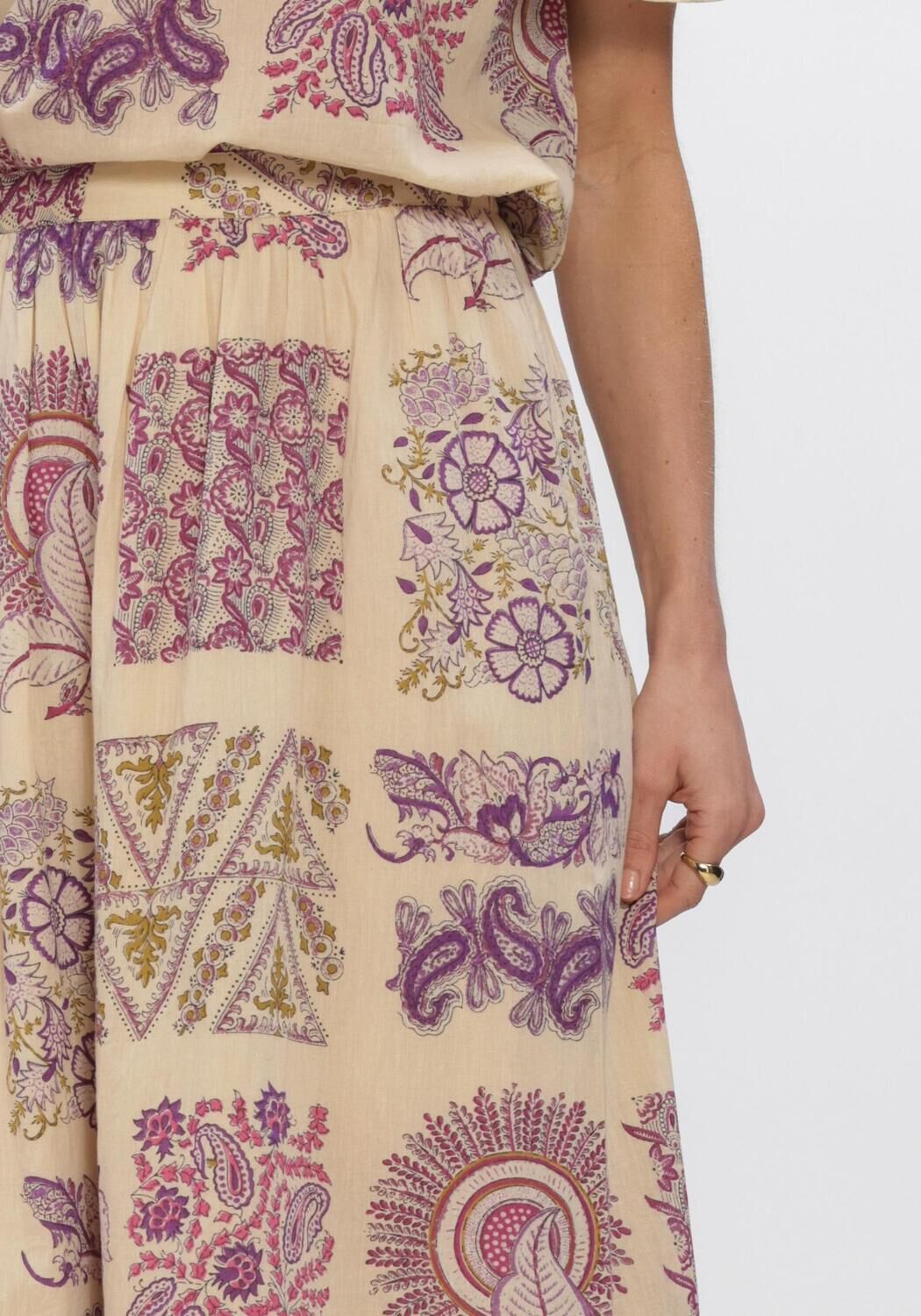 ANTIK BATIK Jupe maxi JANE SKIRT Cr&egrave;me - large