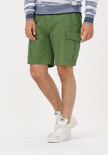 SCOTCH & SODA Pantalon courte FAVE GARMENT-DYED CARGO SHORT en vert - large
