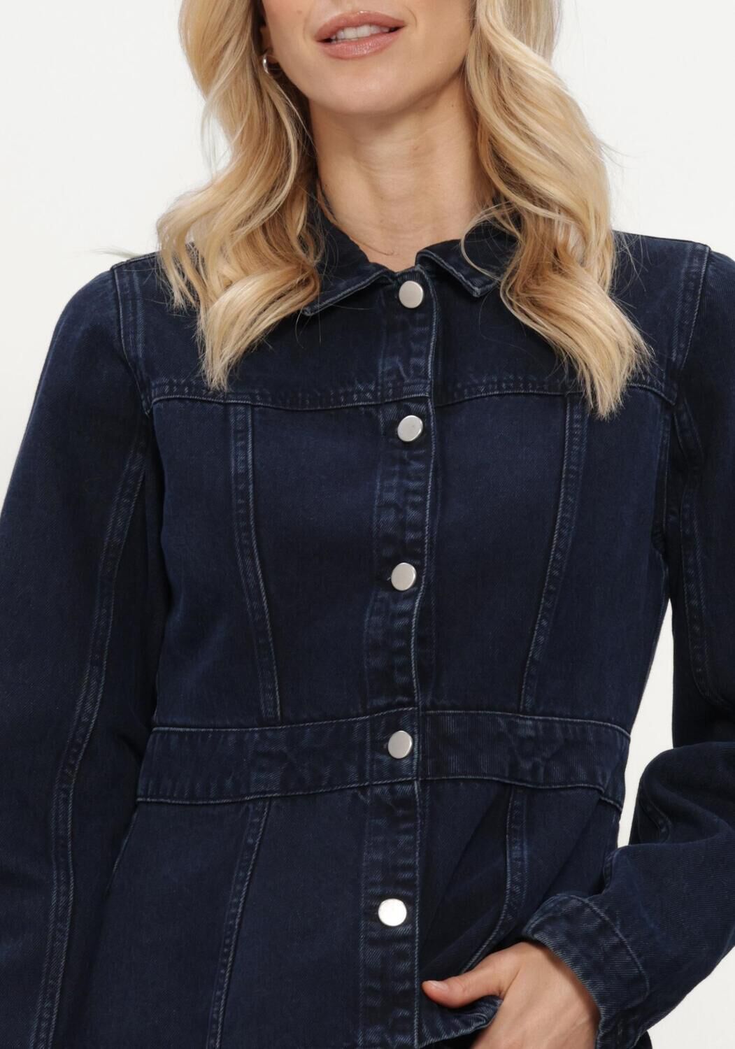 MSCH COPENHAGEN Veste en jean MSCHEVI DENIM JACKET Bleu fonc&eacute; - large