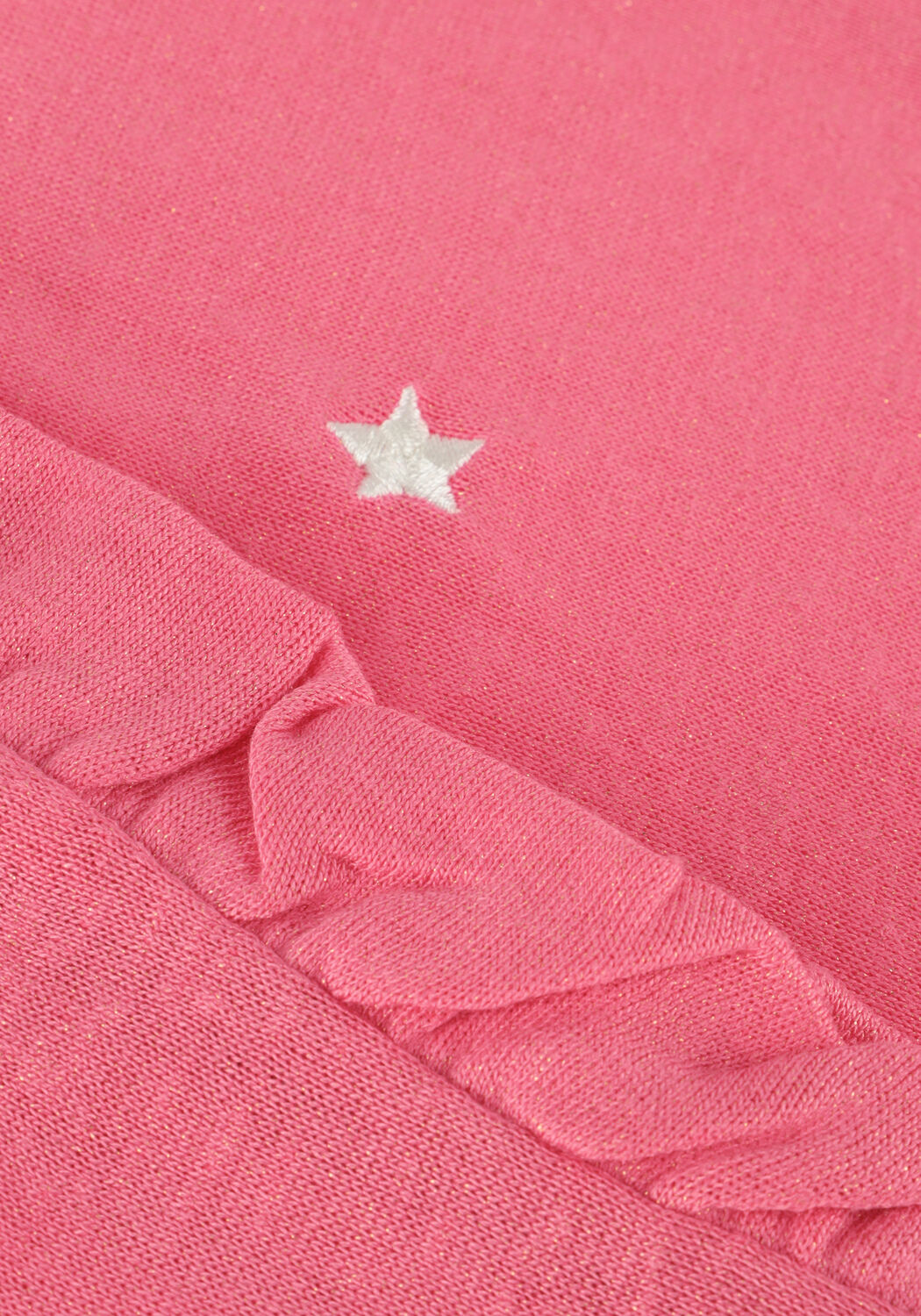 LIKE FLO Haut METALLIC SLUB JERSEY TEE en rose - large