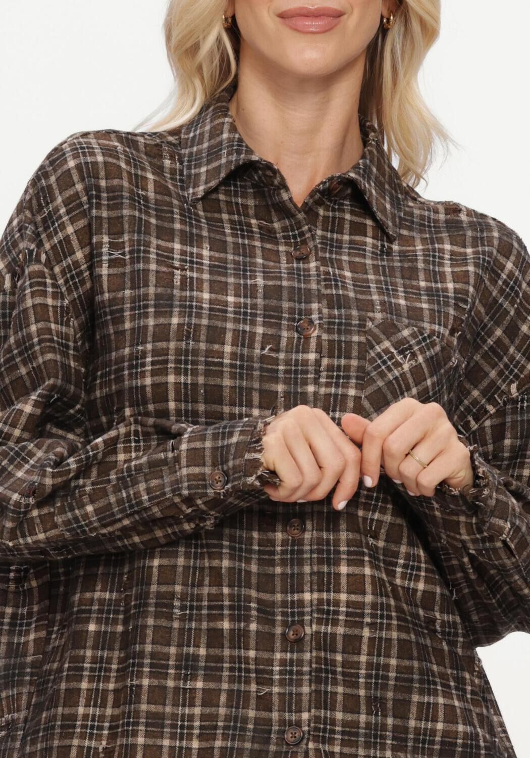 CIRCLE OF TRUST CARLY BLOUSE Blouses en marron - large