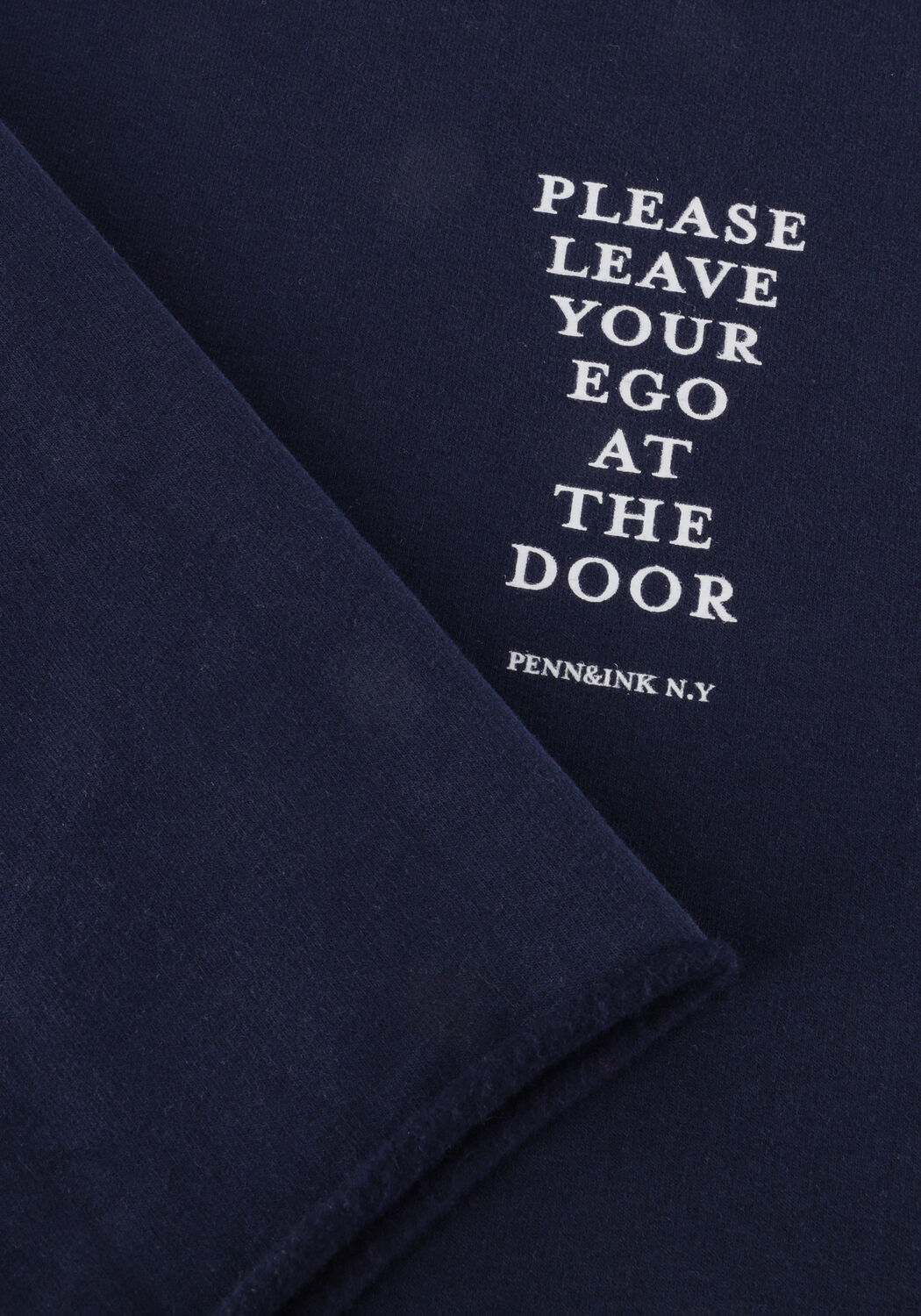 PENN & INK Robe midi DRESS PRINT Bleu fonc&eacute; - large