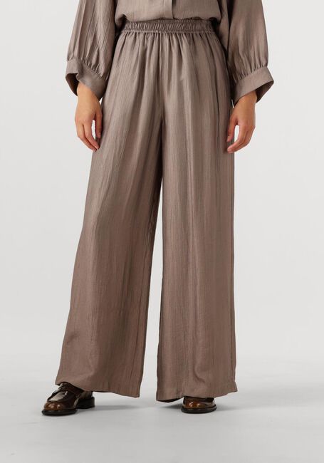 KNIT-TED Pantalon large NOA en taupe - large