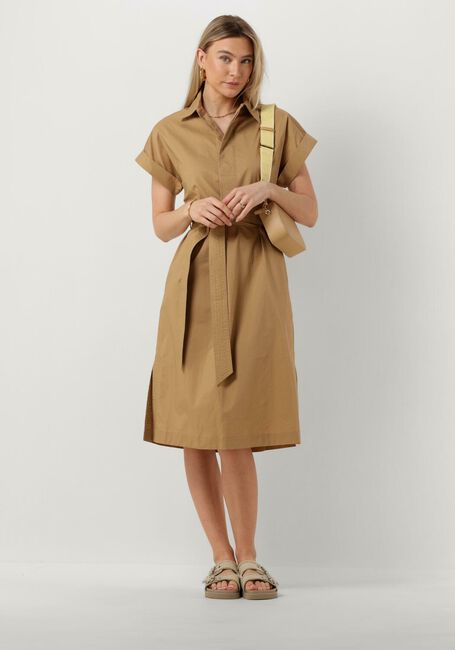 SUNCOO Robe midi CLODIE en camel - large