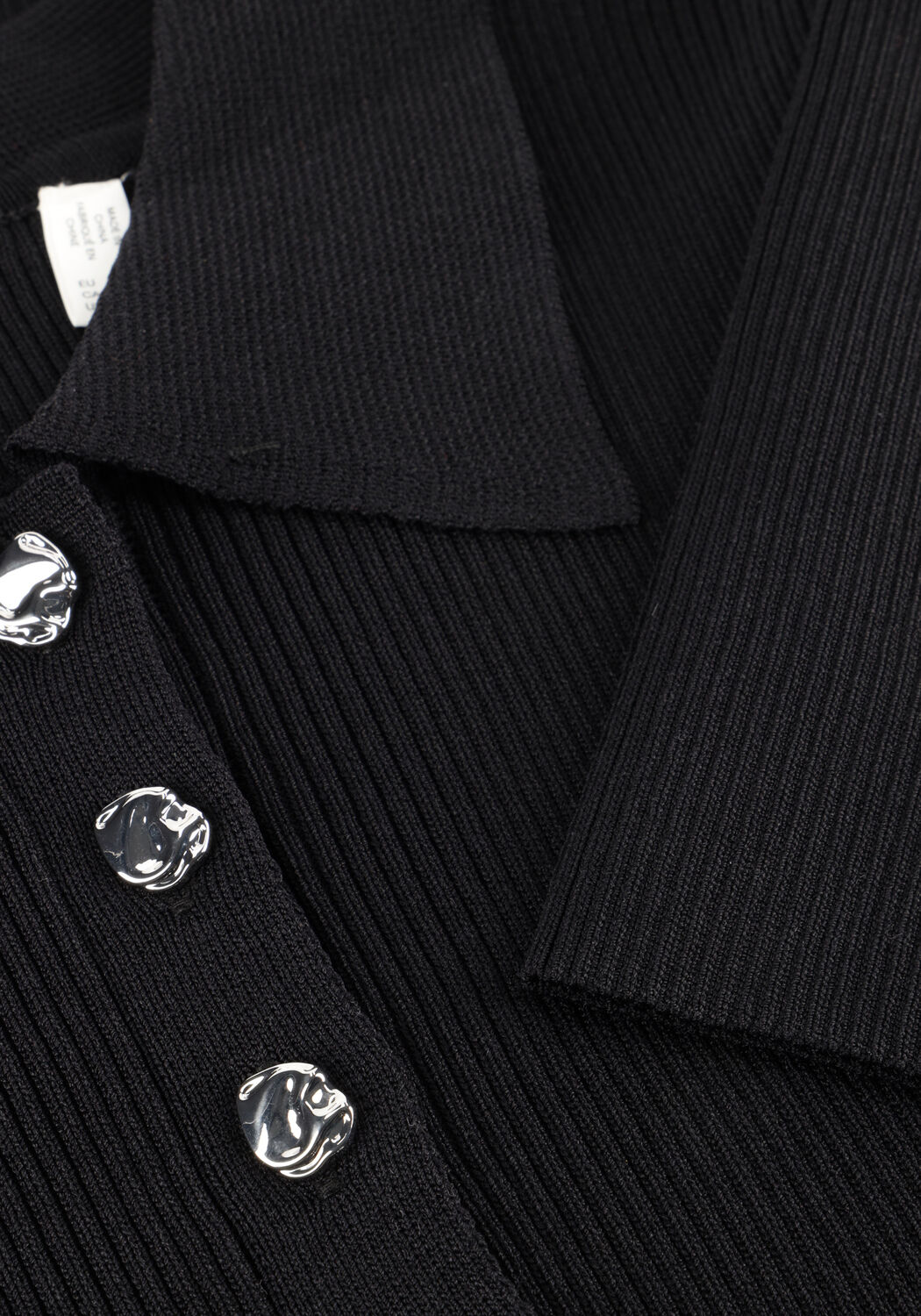 Y.A.S. Robe midi YASNAMA LS KNIT DRESS en noir - large