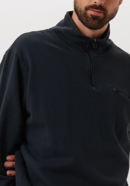 FORÉT Chandail LOG HALF ZIP SWEATSHIRT Bleu foncé - large