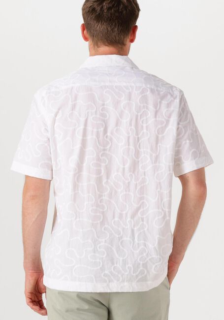 Witte SELECTED HOMME Casual overhemd SLHRELAXELI EMB SS SHIRT - large