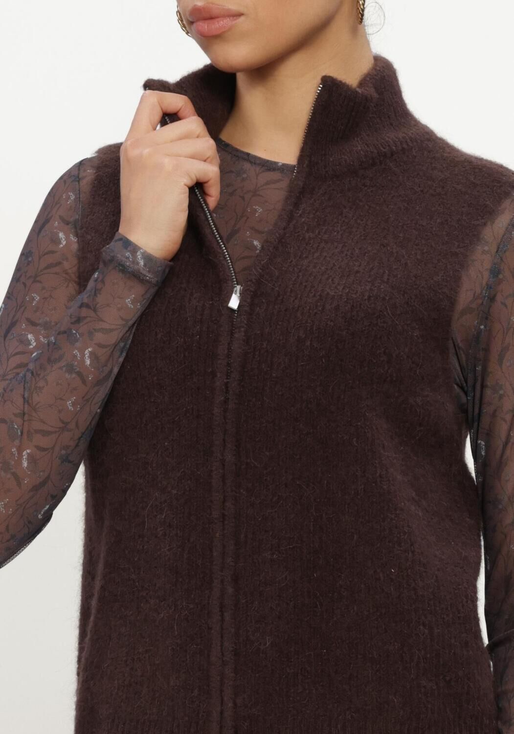MSCH COPENHAGEN Haut MSCHCILIA HOPE M ZIP VEST en marron - large