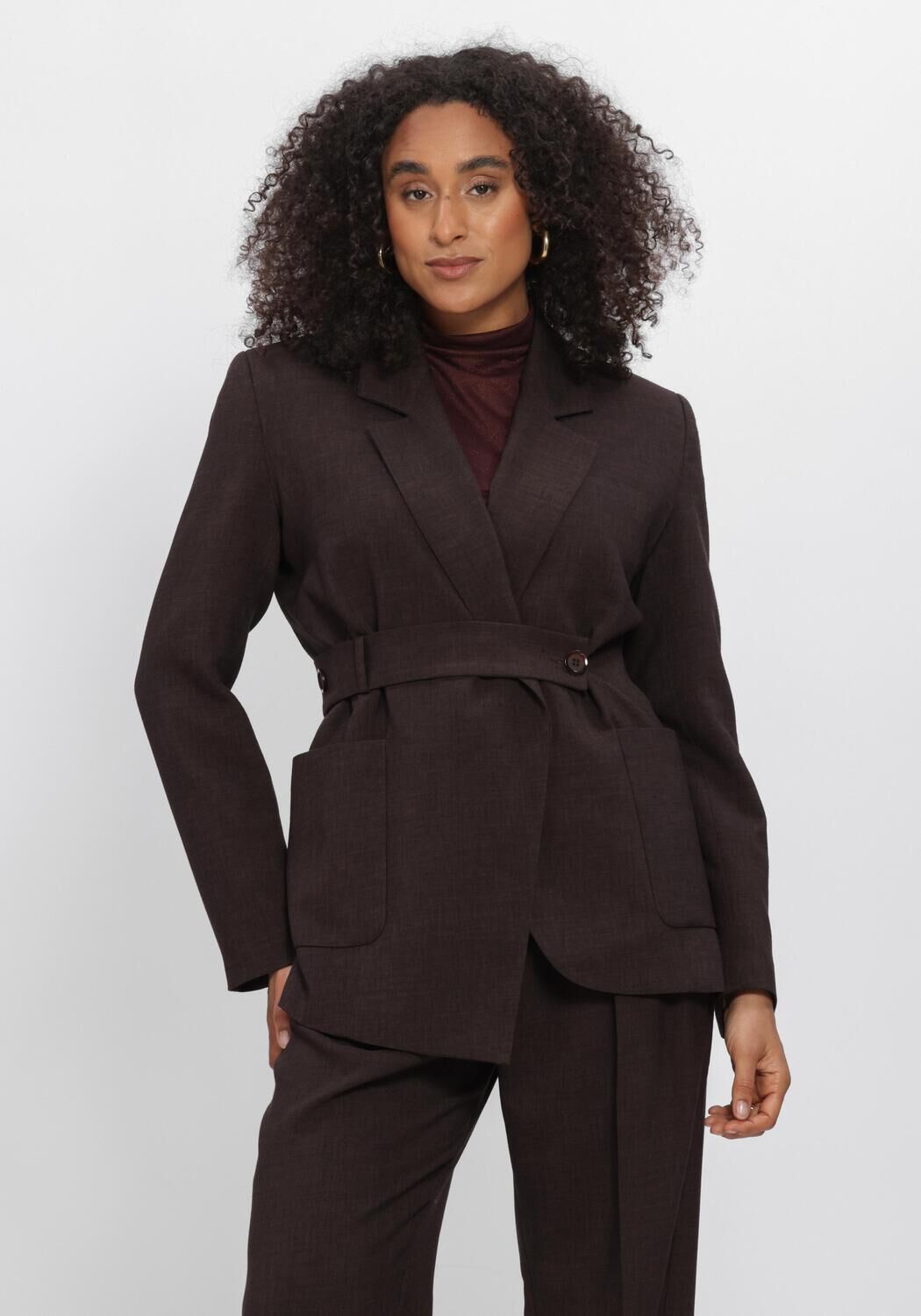 AIMEE THE LABEL ATLASW6 BLAZER Blazers en marron - large