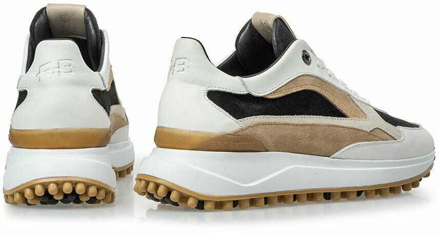 FLORIS VAN BOMMEL Baskets basses SFW-10079 en blanc - large