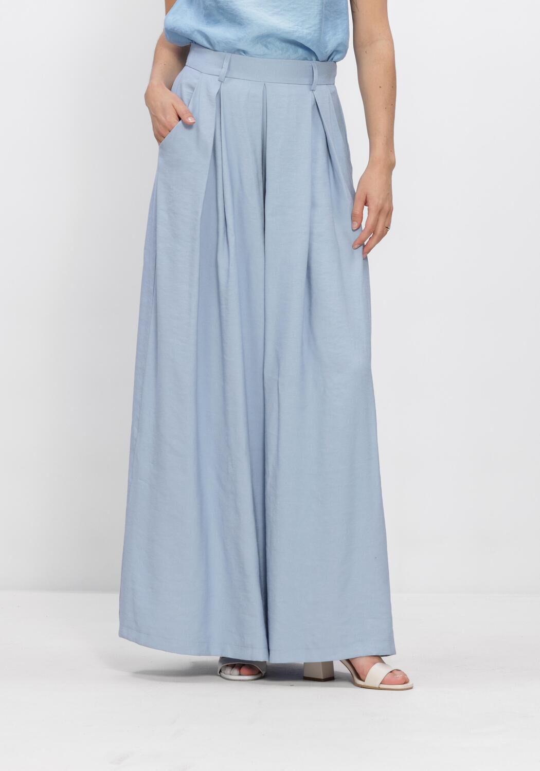 ANA ALCAZAR Pantalon large 051941-3842 en bleu - large