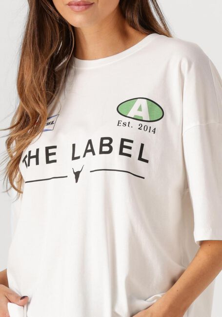 Witte ALIX THE LABEL T-shirt LADIES KNITTED RACER T-SHIRT - large