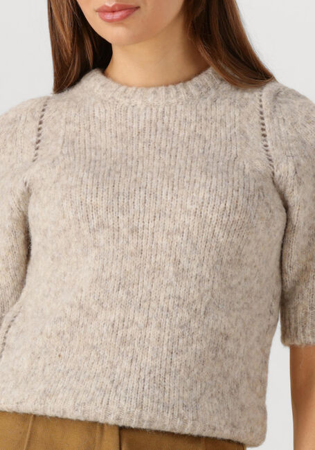 Ecru BY-BAR Trui LOVA BULKY PULLOVER - large