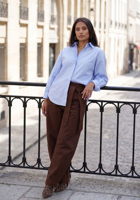 Bruine JOSH V Wijde broek KIAN PANTS - large