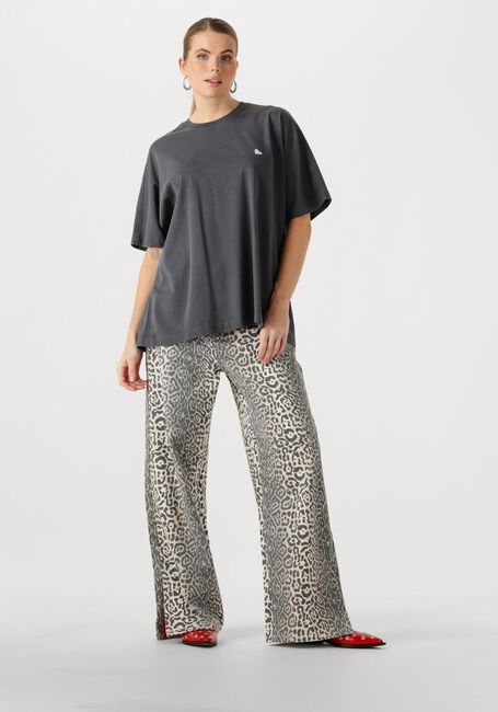 Donkergrijze CATWALK JUNKIE T-shirt OVERSIZED GRAPHIC TSHIRT - large