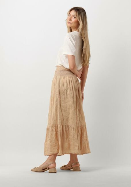 RUBY TUESDAY Jupe maxi SALI LONG SKIRT WITH SMOCK WAISTBAND AND FULL PLACKET Sable - large