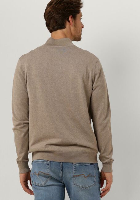 Beige PROFUOMO Trui PULLOVER HALF ZIP - large