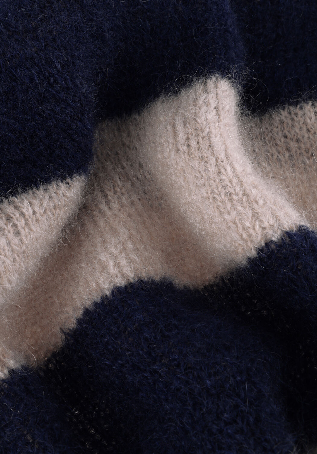 BY-BAR Pull SIAN STRIPE PULLOVER Bleu fonc&eacute; - large