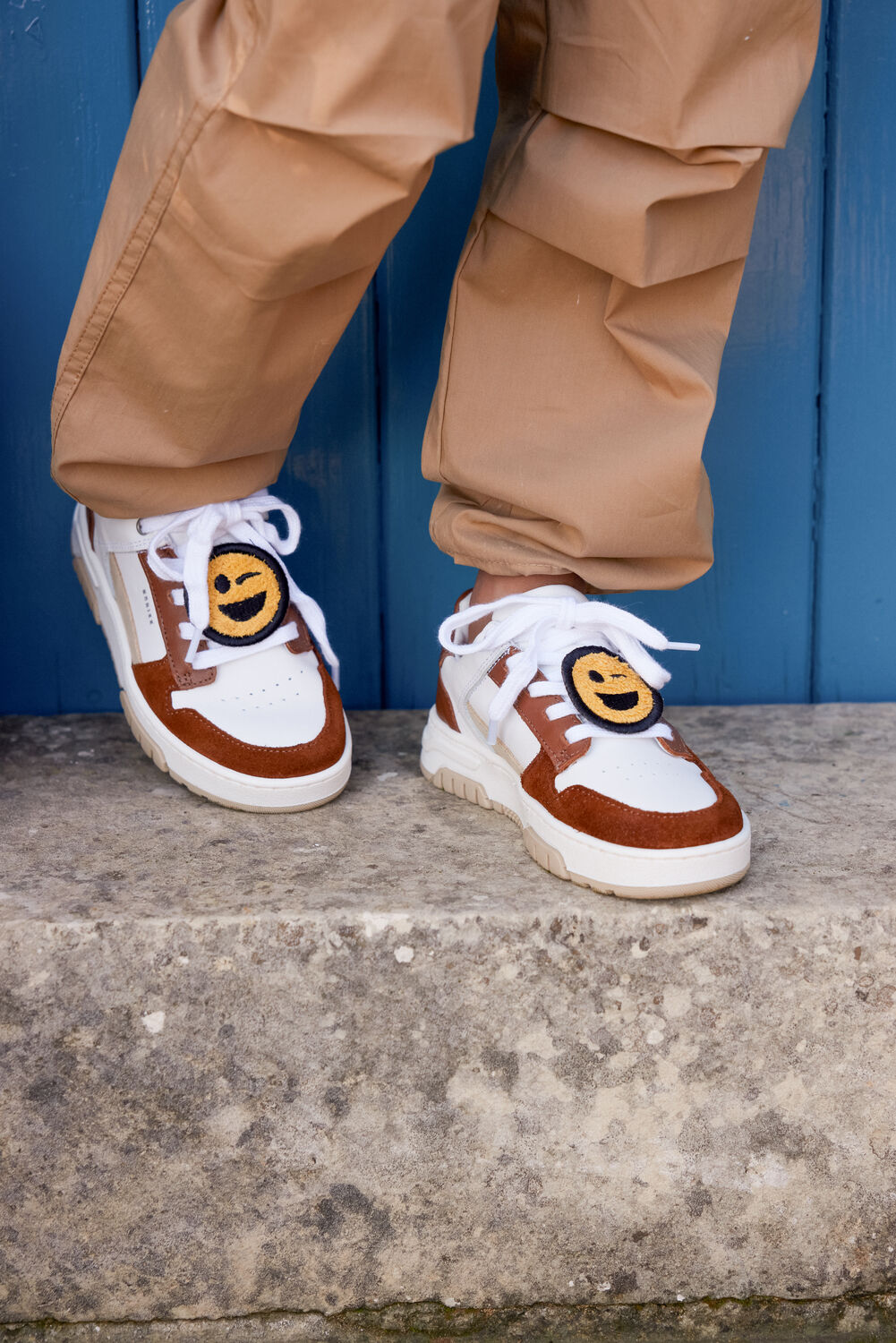 Cognac NUBIKK Sneakers BASKET COURT JR - large