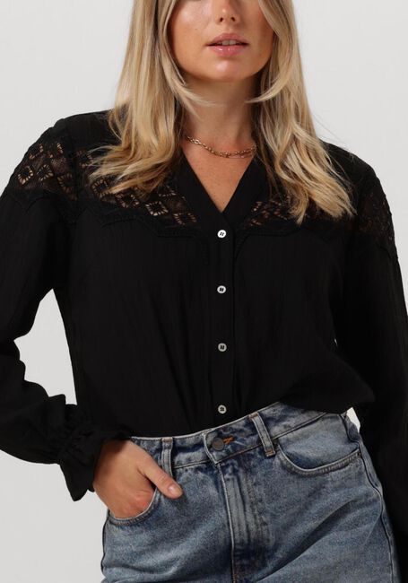 CO'COUTURE SELMA ANGLE LACE SHIRT Blouses en noir - large