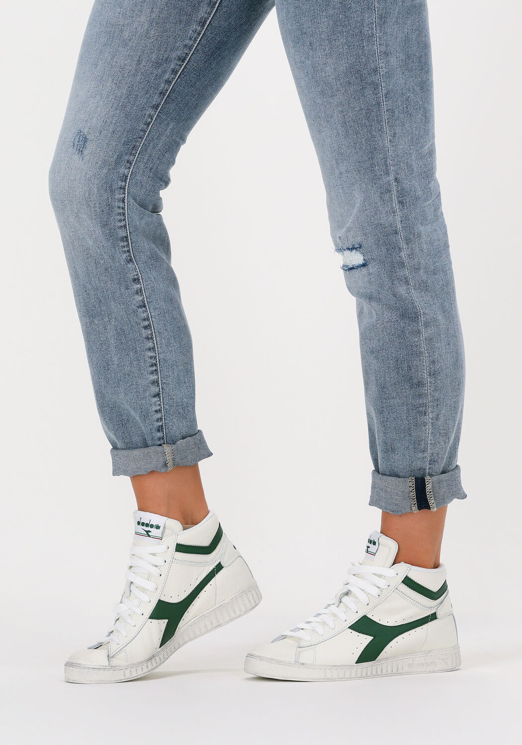 Witte DIADORA Sneakers GAME L HIGH WAXED WN - large