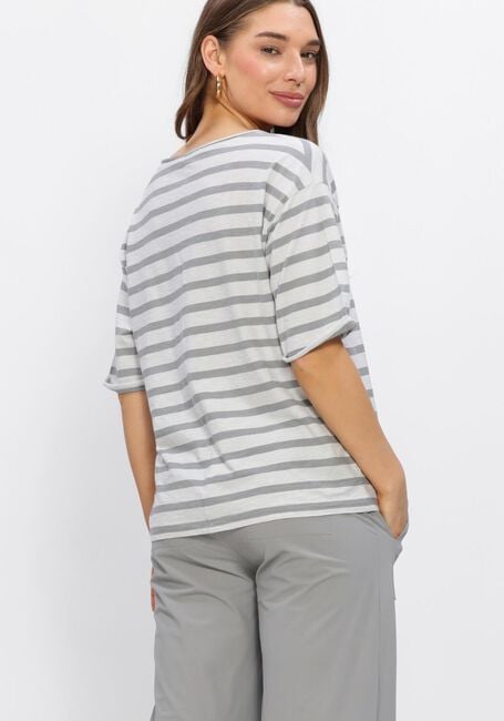 PENN & INK Haut T-SHIRT STRIPE en beige - large