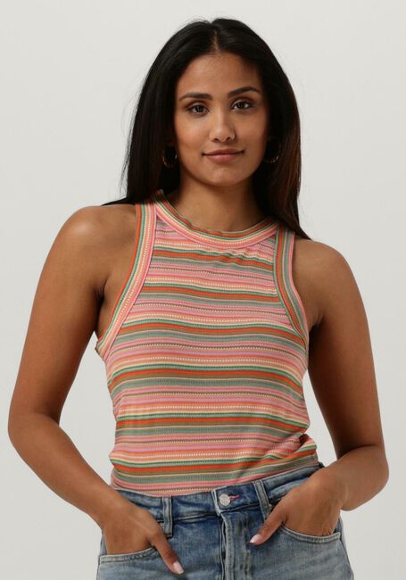 Multi SCOTCH & SODA Top STRIPE TEXTURED RACER TANK - large