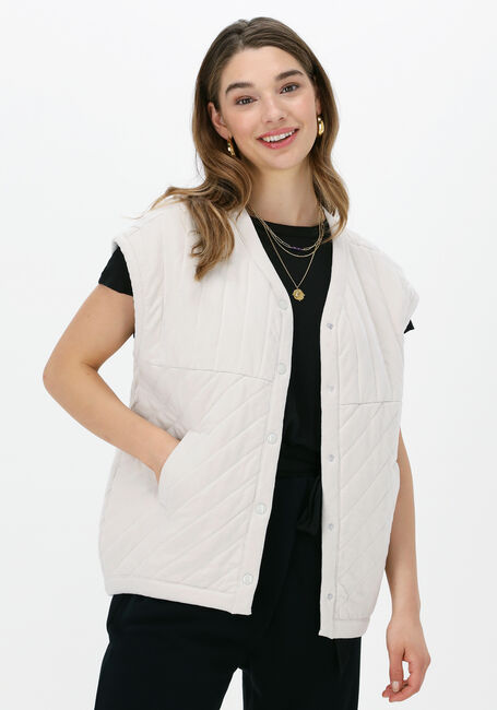 10DAYS Gilet QUILTED FLEECE VEST en beige - large