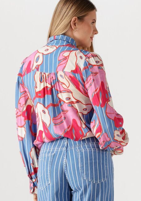 POM AMSTERDAM BLOUSE URBAN FLORA STRIPE Blouses en multicolore - large