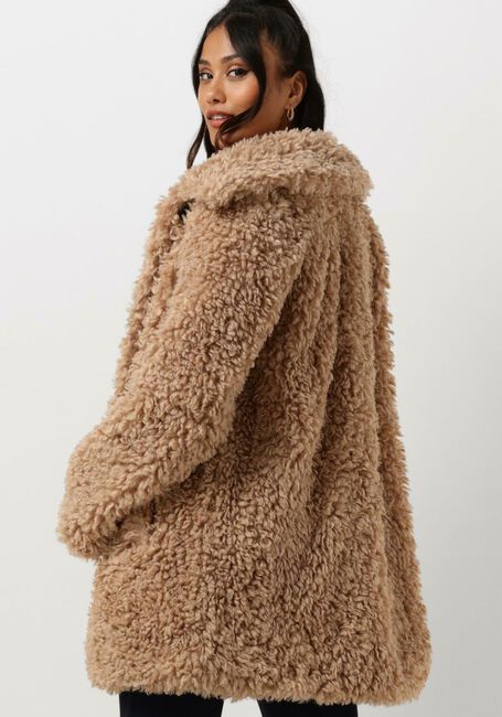 Bruine ANOTHER LABEL Teddy jas MOUSSY SHORT COAT - large